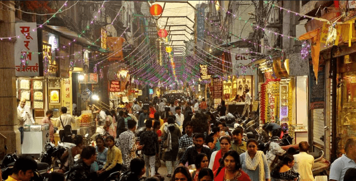 Sarafa Bazaar street food market
